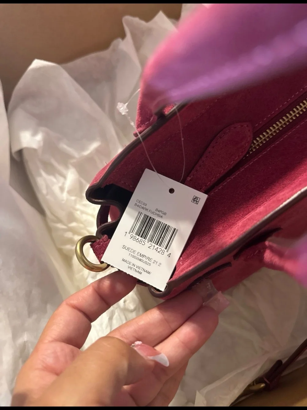 Coach sophisticated suede